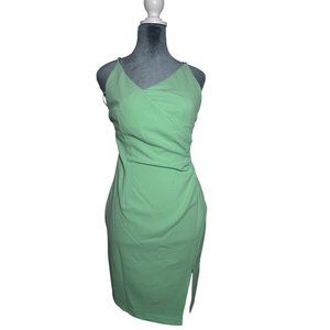Hello Molly-Women's 4 Mint Green Sleeveless Bodycon Mini Dress NWT